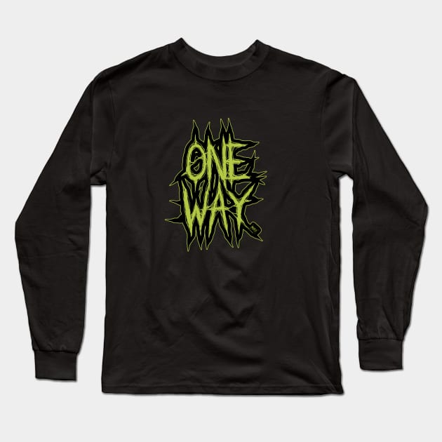 One Way Long Sleeve T-Shirt by RizanDoonster